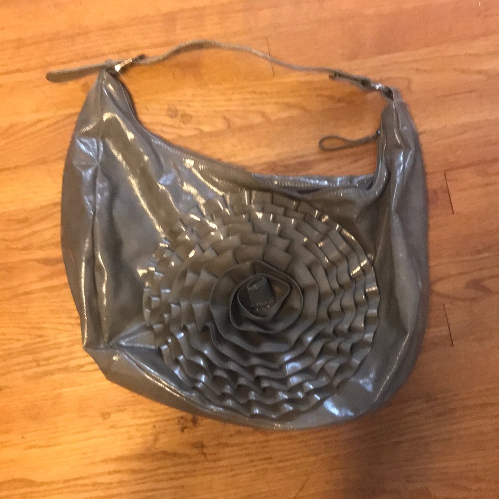Grey flower Big Buddha bag